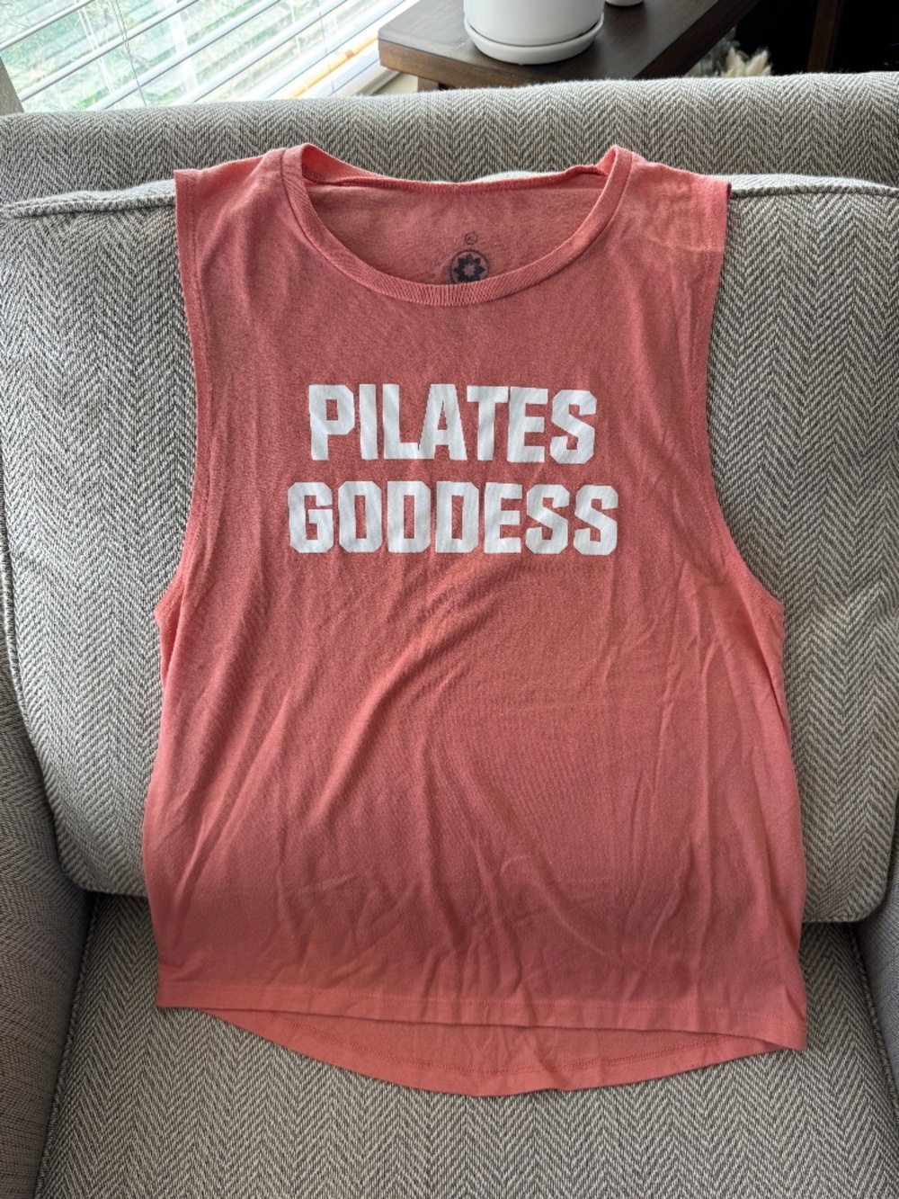 Club Pilates Pilates Goddess Workout Tank Top Melon orange XL